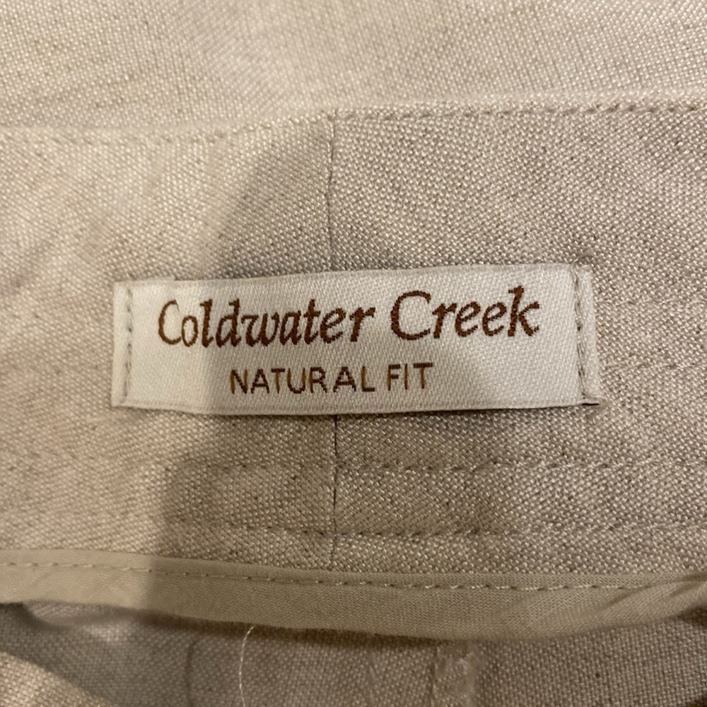 Coldwater Creek Cream Straight Leg Pants - Picture 3 of 9